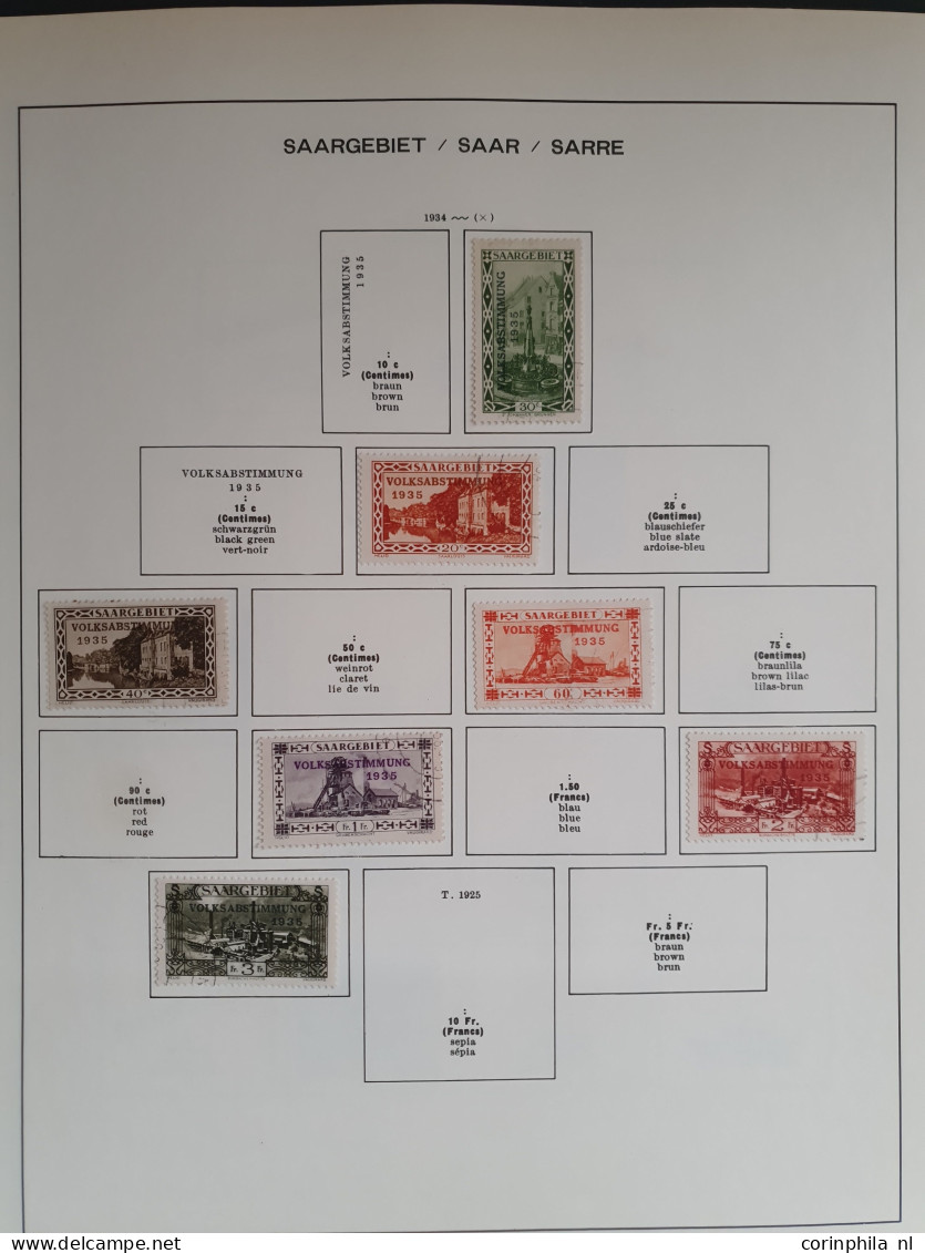 1850-1939, collection including Plebiscite areas and better stamps in mixed quality in Schaubek album