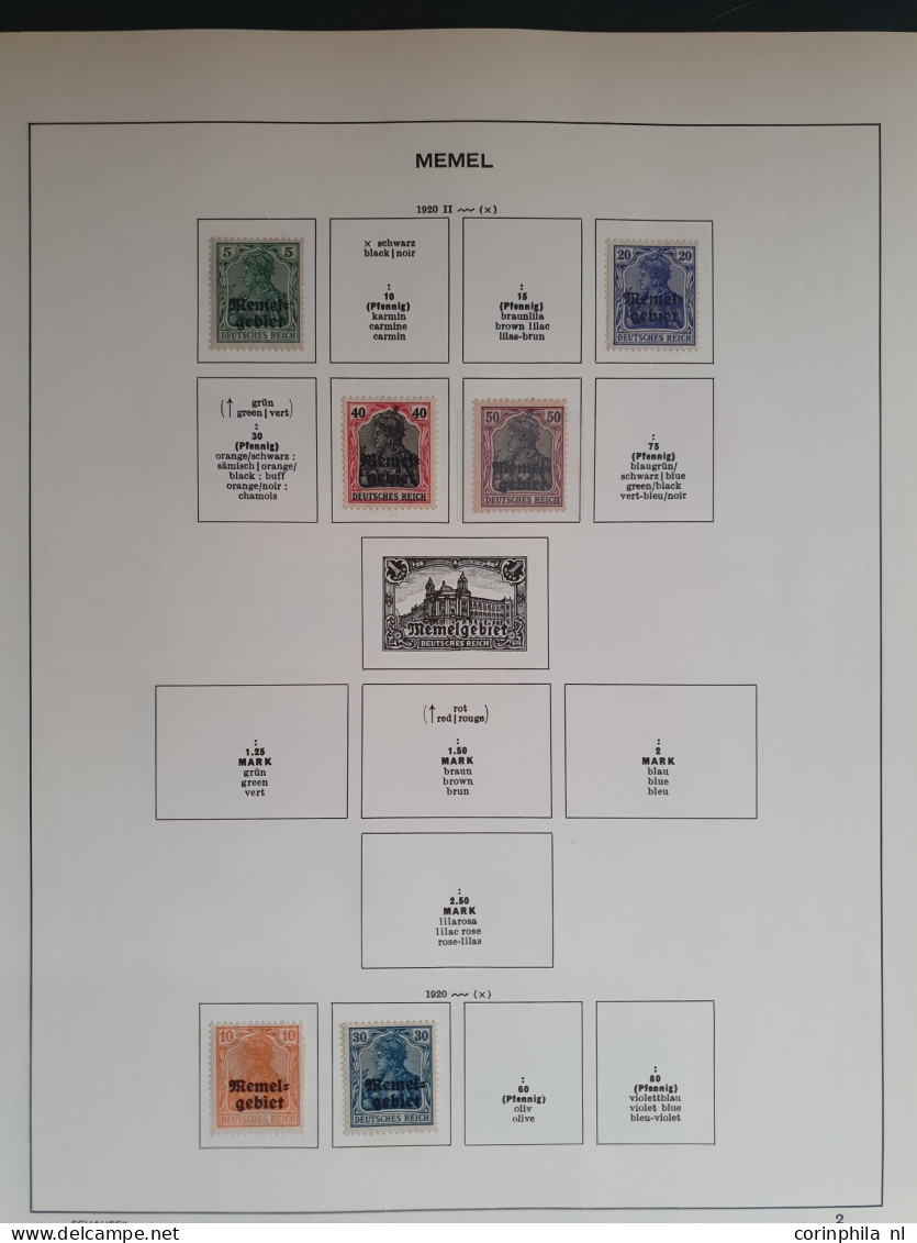 1850-1939, collection including Plebiscite areas and better stamps in mixed quality in Schaubek album