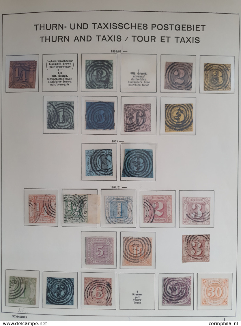 1850-1939, collection including Plebiscite areas and better stamps in mixed quality in Schaubek album