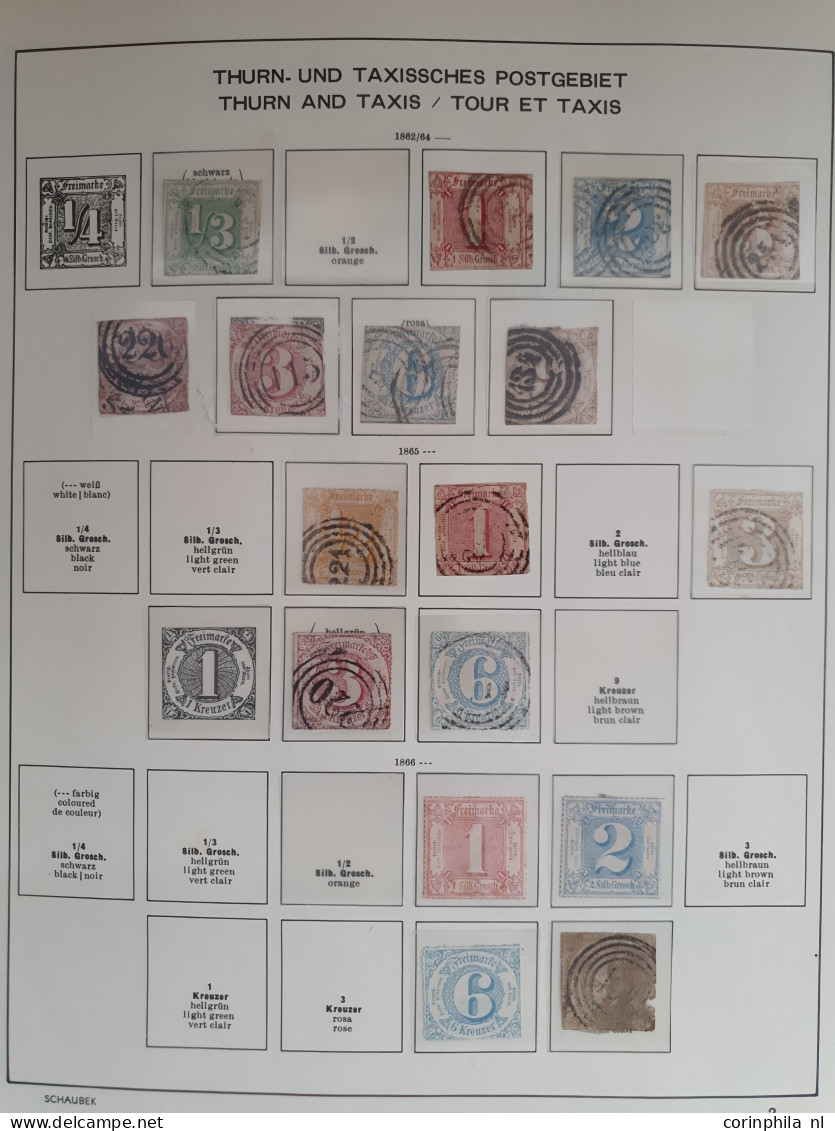 1850-1939, collection including Plebiscite areas and better stamps in mixed quality in Schaubek album