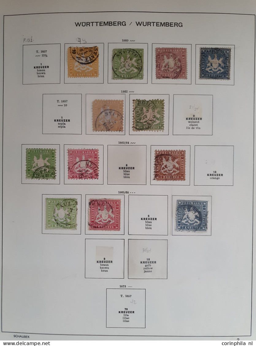 1850-1939, collection including Plebiscite areas and better stamps in mixed quality in Schaubek album