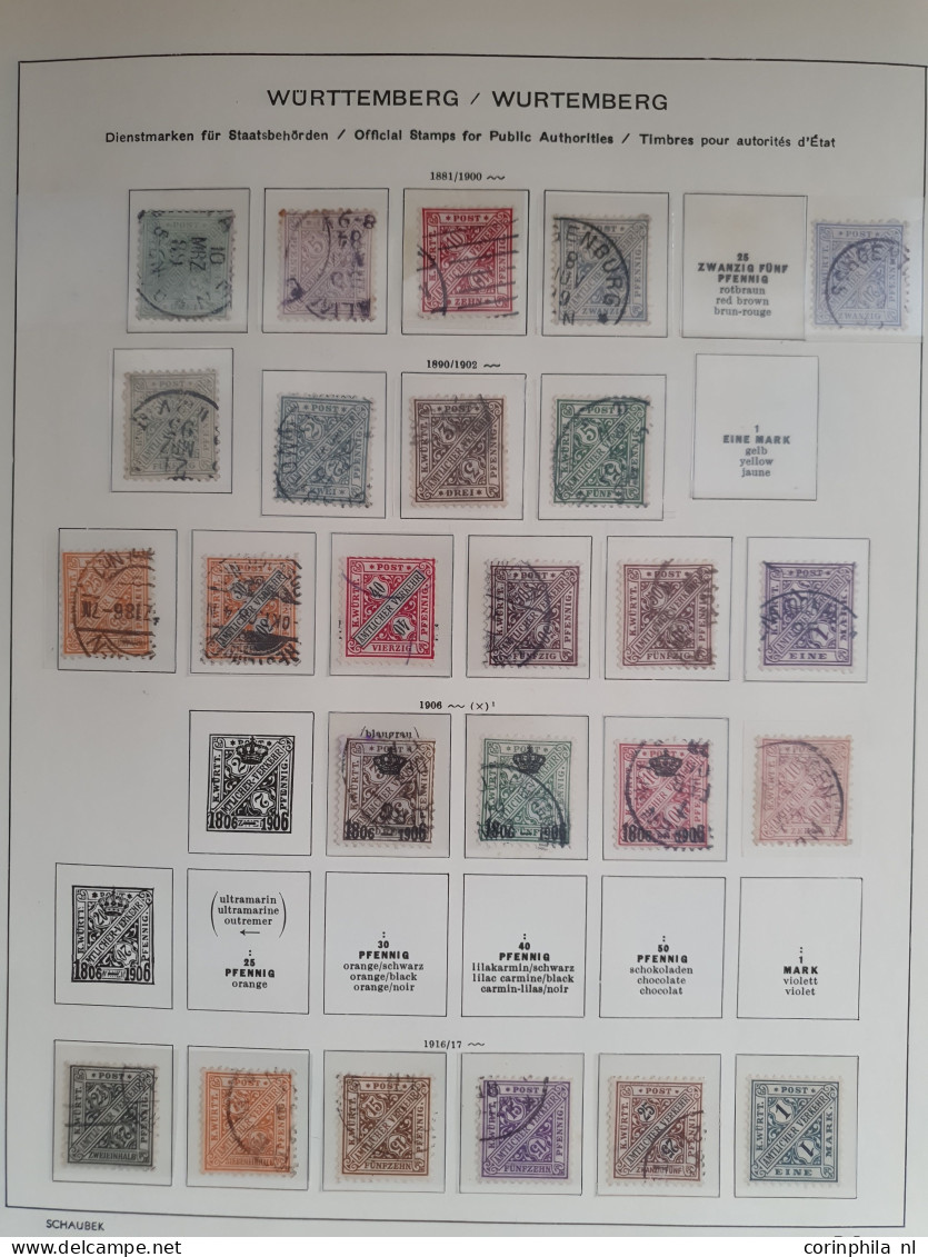 1850-1939, collection including Plebiscite areas and better stamps in mixed quality in Schaubek album