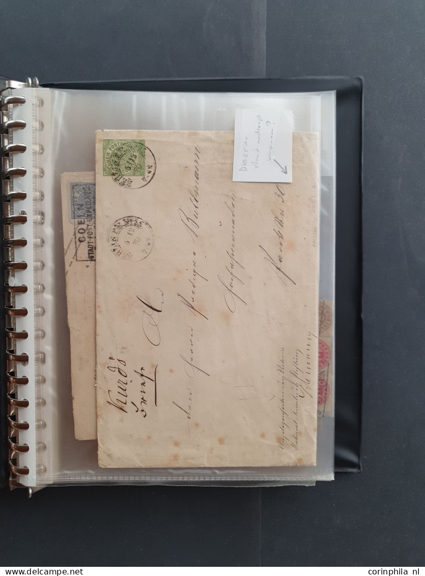 Cover 1865-1920 Ca., About 30 Covers In Small Ring Binder. - Other & Unclassified