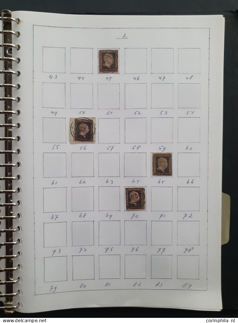 1850-1860 ca., collection of about 275 circulair numeral cancellations in mixed quality in ring binder