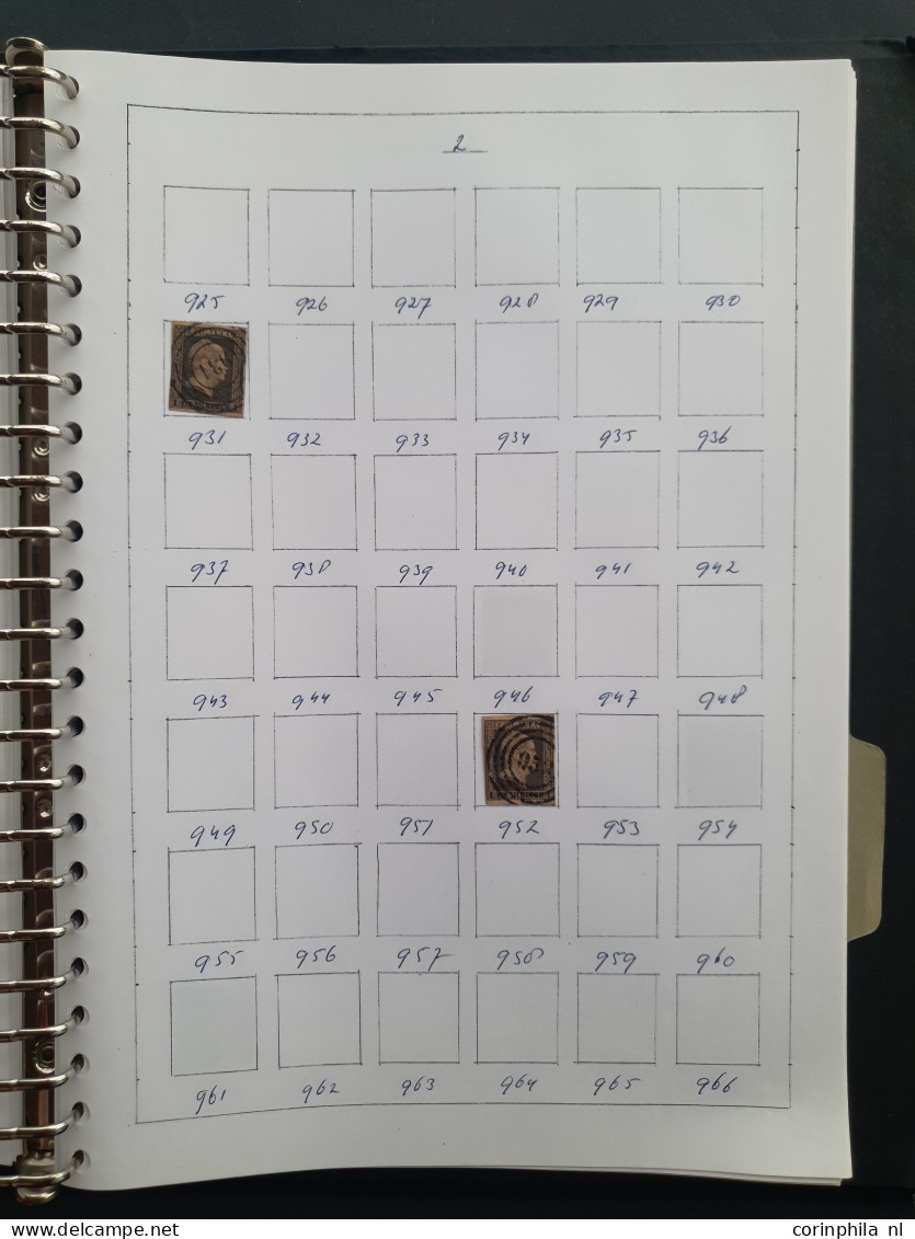 1850-1860 ca., collection of about 275 circulair numeral cancellations in mixed quality in ring binder