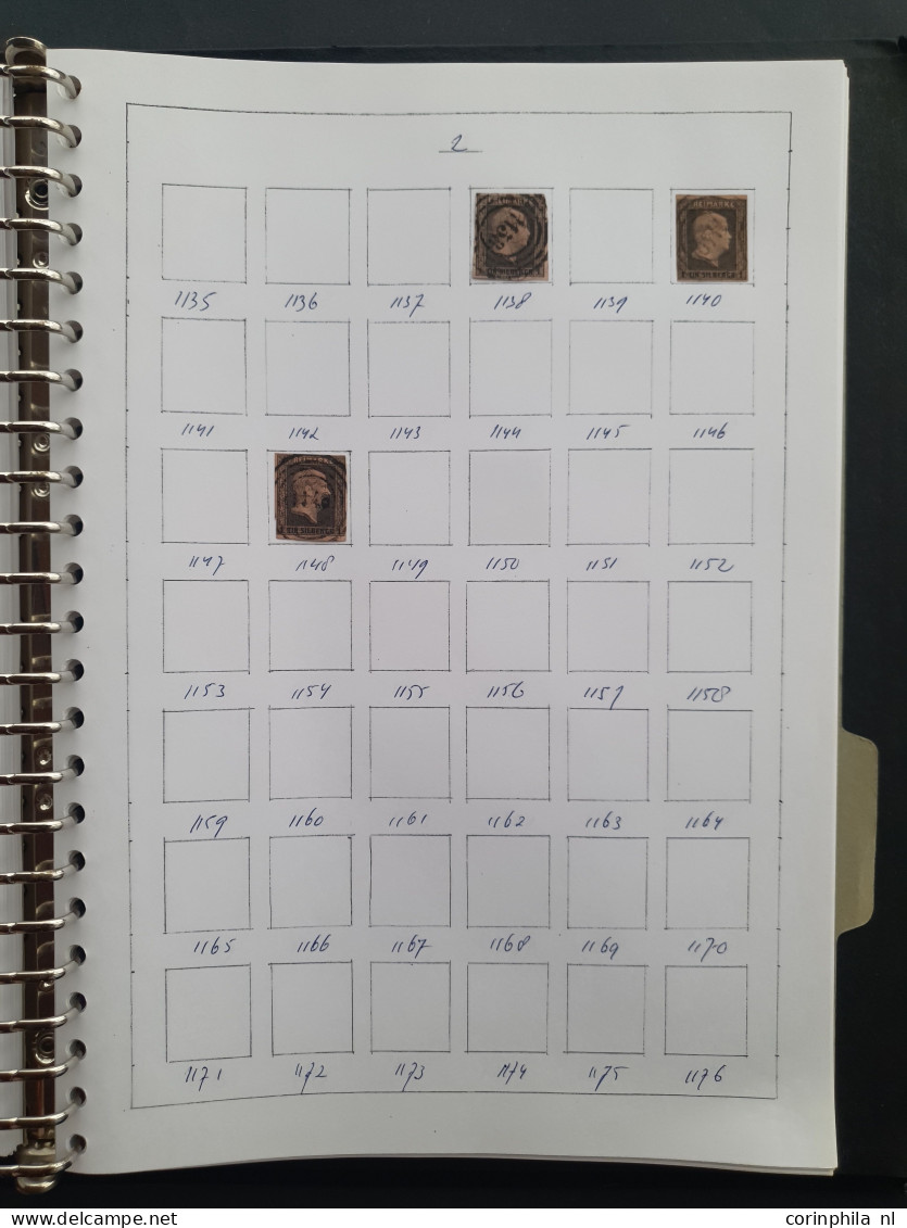 1850-1860 ca., collection of about 275 circulair numeral cancellations in mixed quality in ring binder