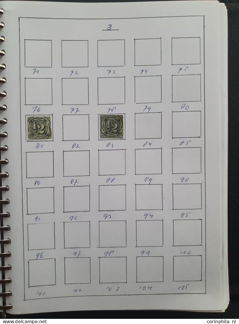 1852-1865 ca., collection of about 400 circulair numeral cancels in mixed quality in ring binder