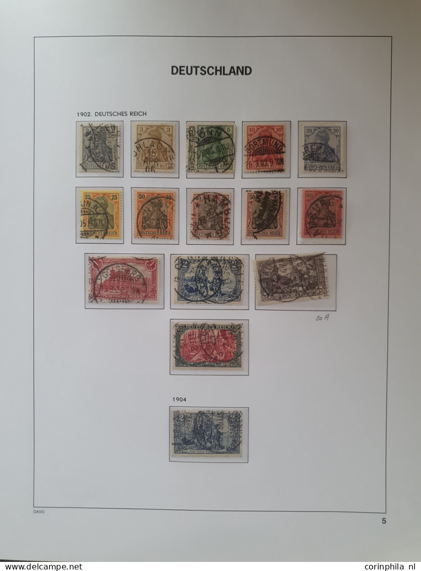 1872/1945 almost complete used collection with better values and postmarks including Mi. no. 30 with H.Hung certificate,