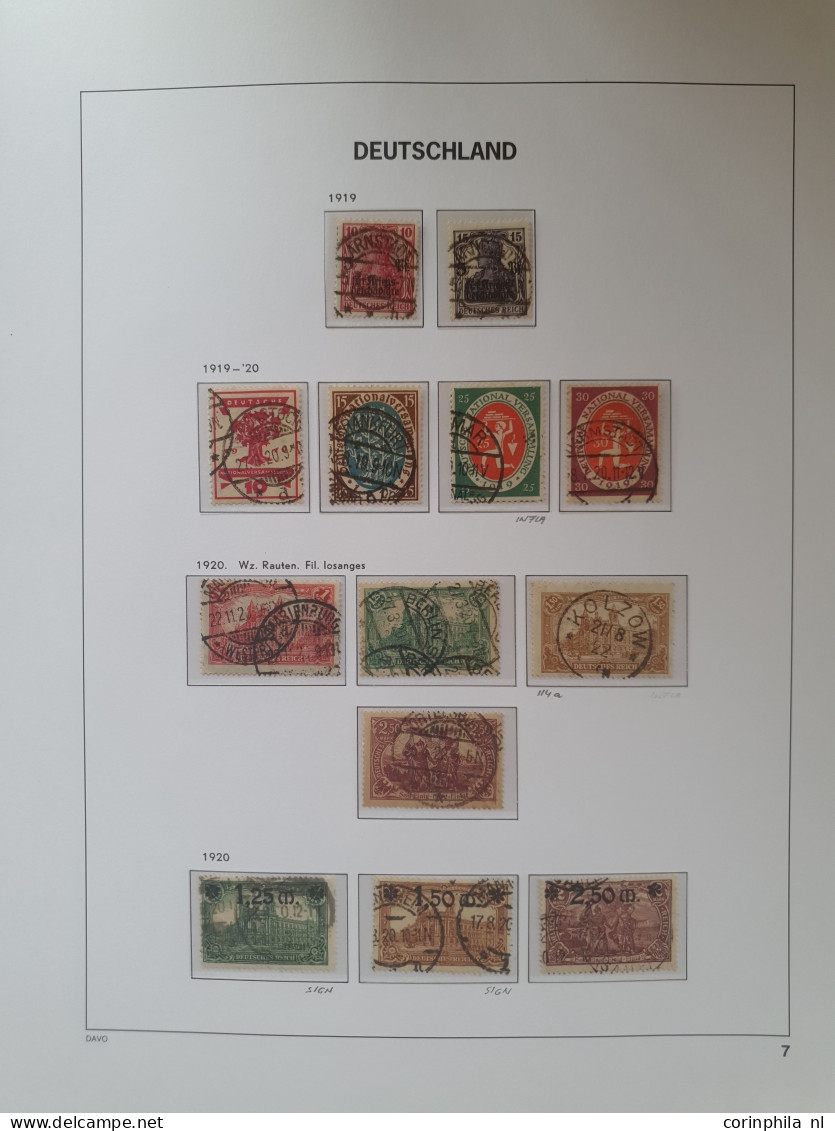 1872/1945 almost complete used collection with better values and postmarks including Mi. no. 30 with H.Hung certificate,