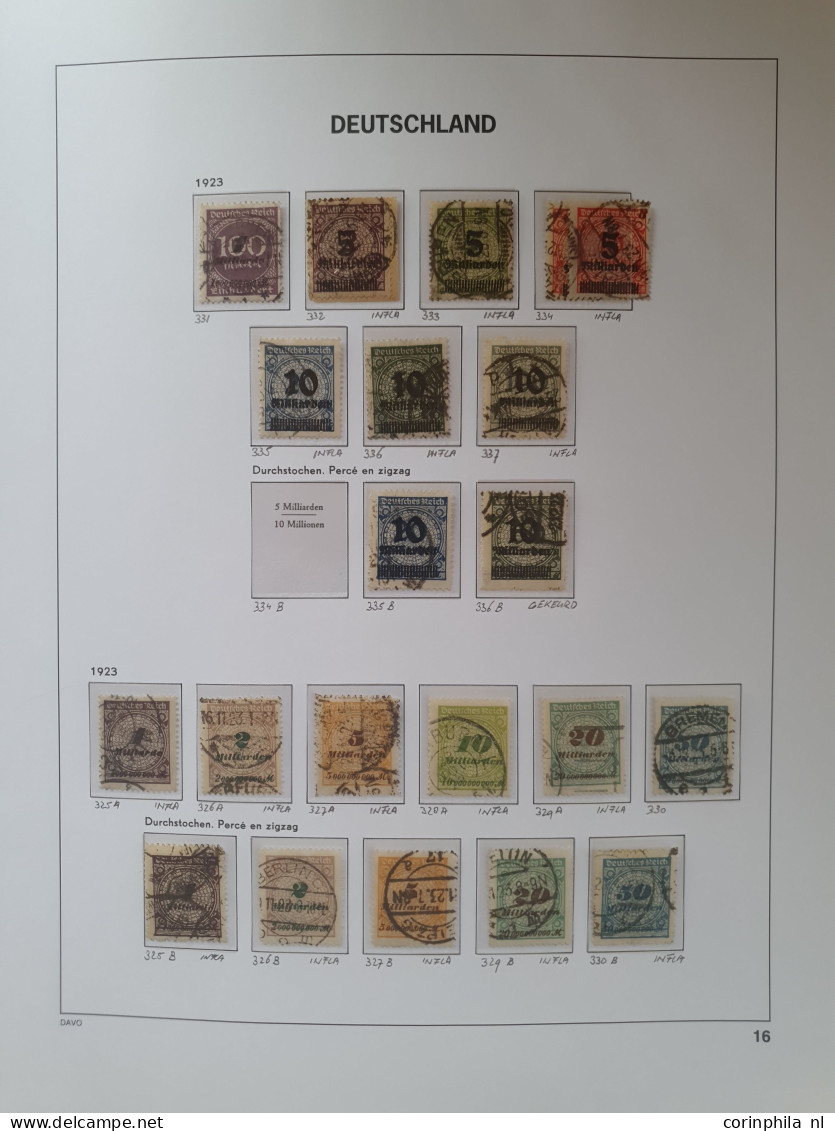 1872/1945 almost complete used collection with better values and postmarks including Mi. no. 30 with H.Hung certificate,