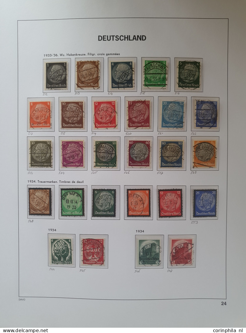 1872/1945 almost complete used collection with better values and postmarks including Mi. no. 30 with H.Hung certificate,