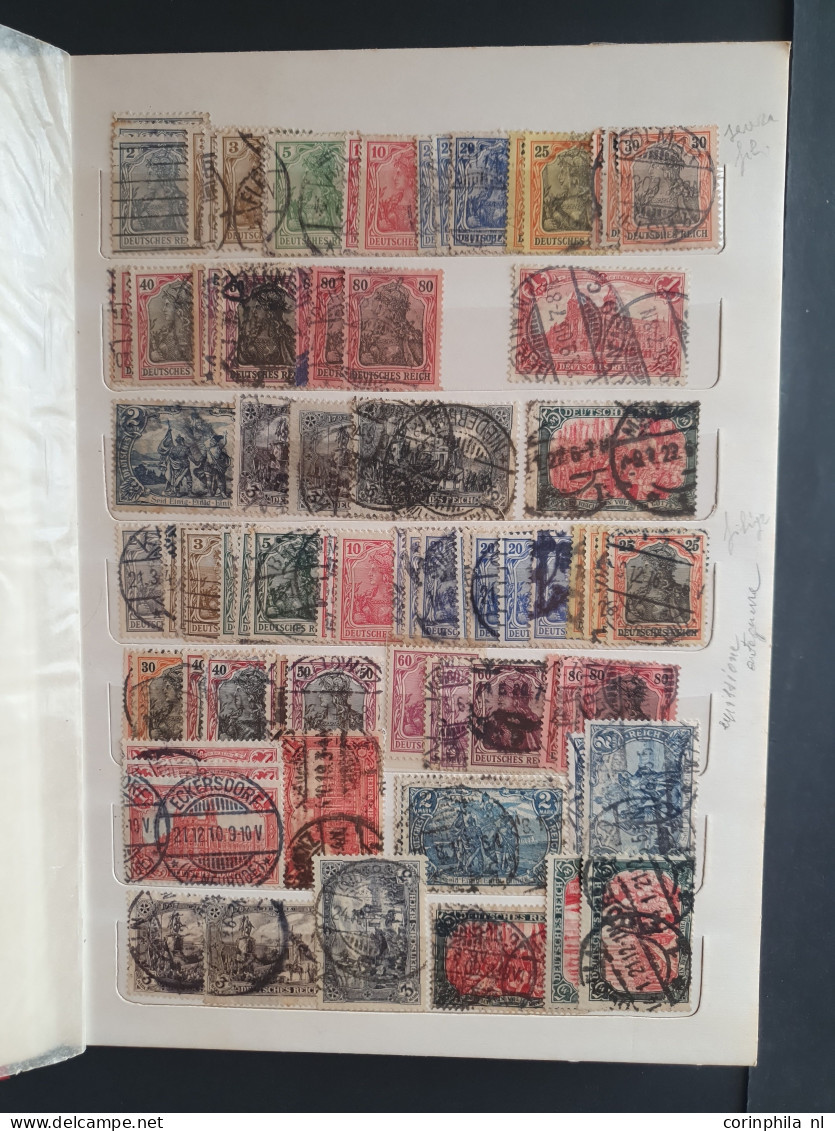 1871-1945, collection used asnd */** with many better stamps and sets (a.o. 5 mark Mi. no. 66, Wagner, Südamerikafahrt, 