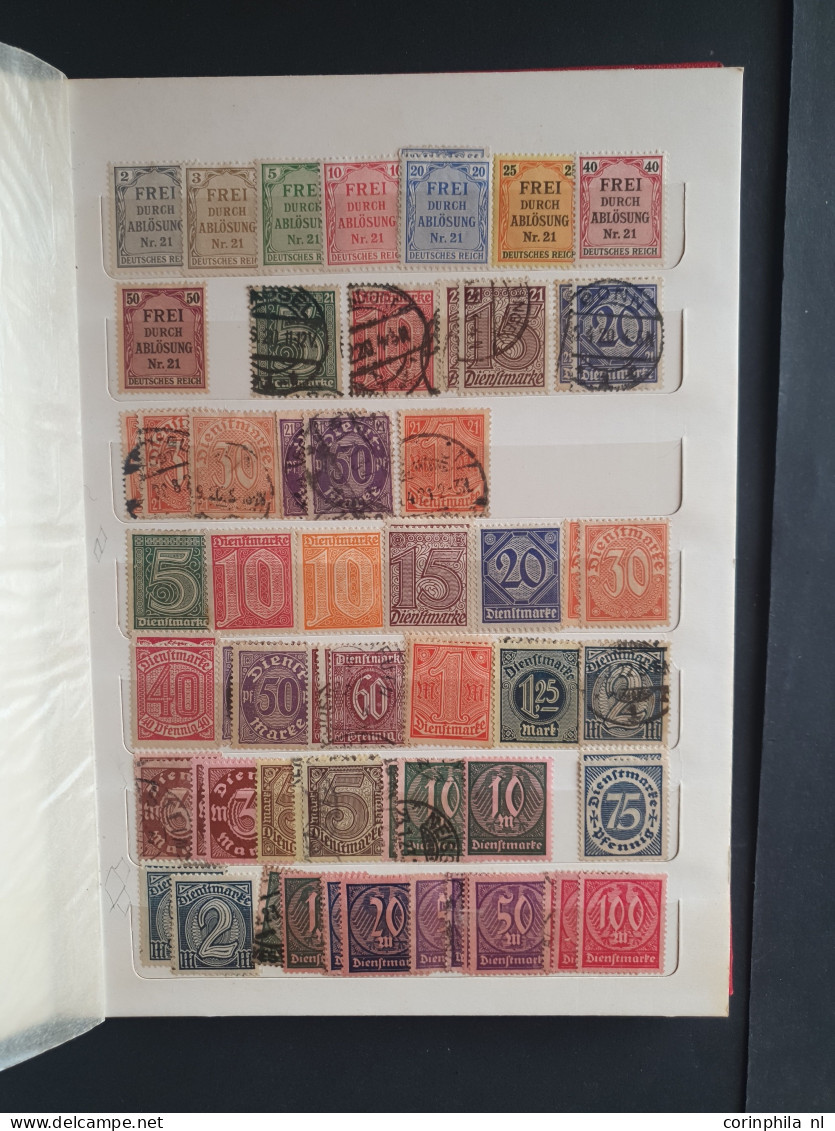 1871-1945, collection used asnd */** with many better stamps and sets (a.o. 5 mark Mi. no. 66, Wagner, Südamerikafahrt, 