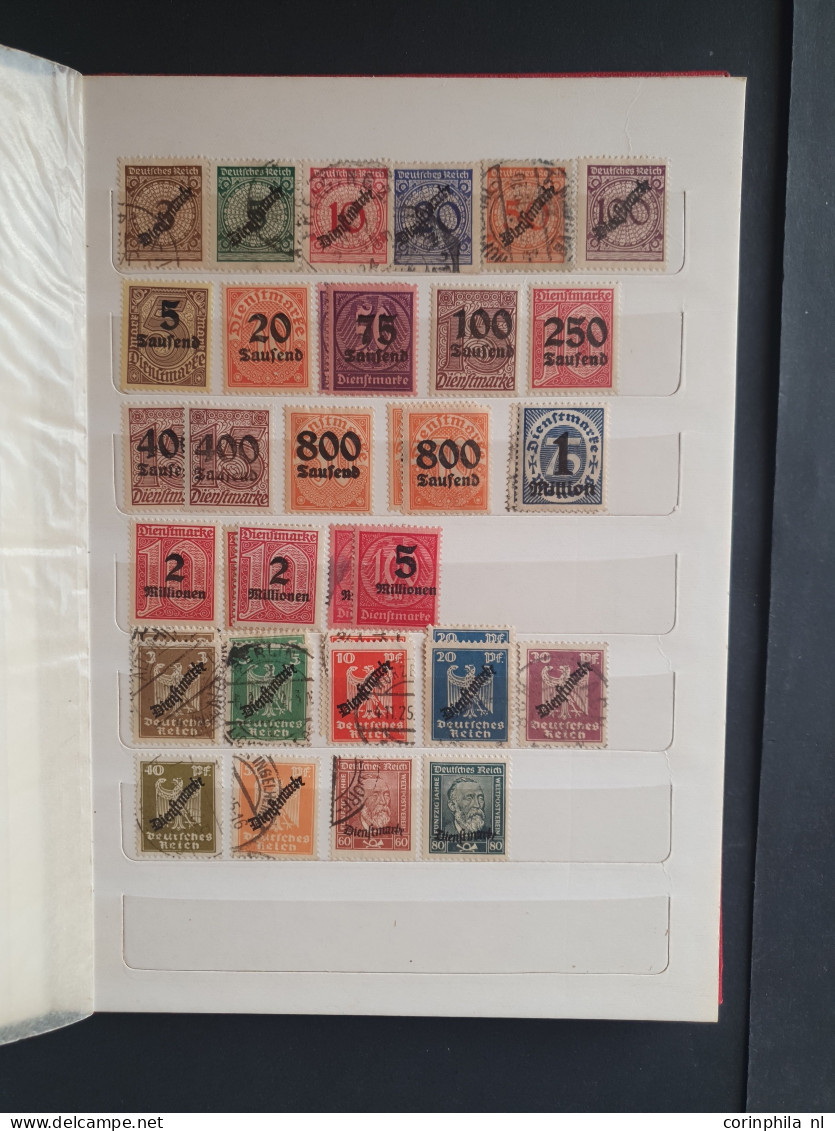 1871-1945, collection used asnd */** with many better stamps and sets (a.o. 5 mark Mi. no. 66, Wagner, Südamerikafahrt, 