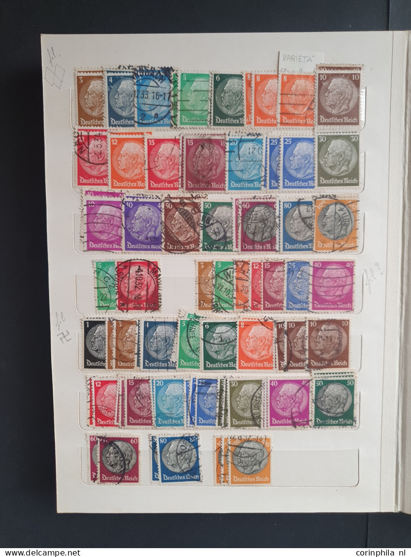 1871-1945, collection used asnd */** with many better stamps and sets (a.o. 5 mark Mi. no. 66, Wagner, Südamerikafahrt, 