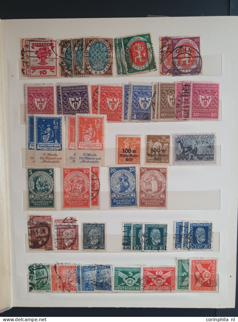 1871-1945, collection used asnd */** with many better stamps and sets (a.o. 5 mark Mi. no. 66, Wagner, Südamerikafahrt, 