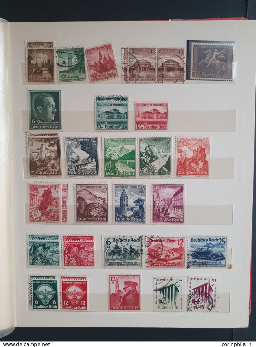 1871-1945, collection used asnd */** with many better stamps and sets (a.o. 5 mark Mi. no. 66, Wagner, Südamerikafahrt, 