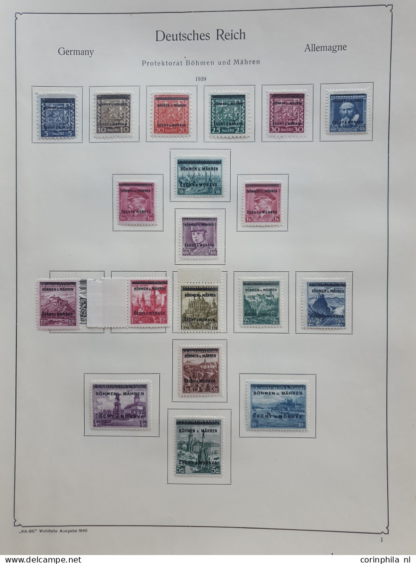 1872/1945 collection used and * with many better items (Brustschild, Zeppelins, Iposta miniature sheet, Occupied zones e