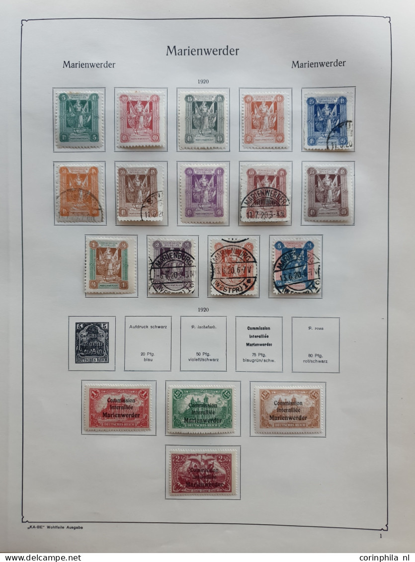 1872/1945 collection used and * with many better items (Brustschild, Zeppelins, Iposta miniature sheet, Occupied zones e