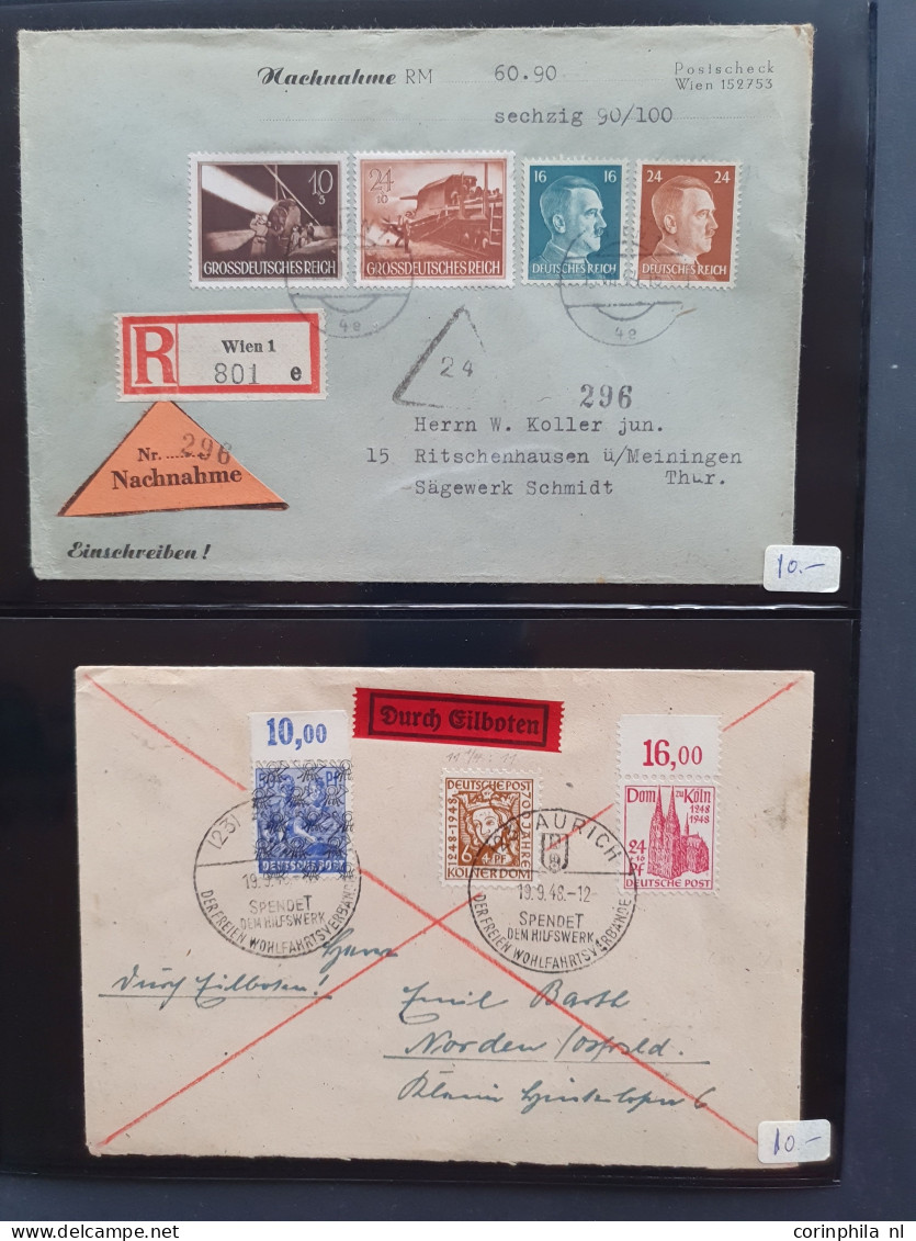 Cover 1860c. onwards postal history (320 items) with better material in 3 Leuchtturm albums