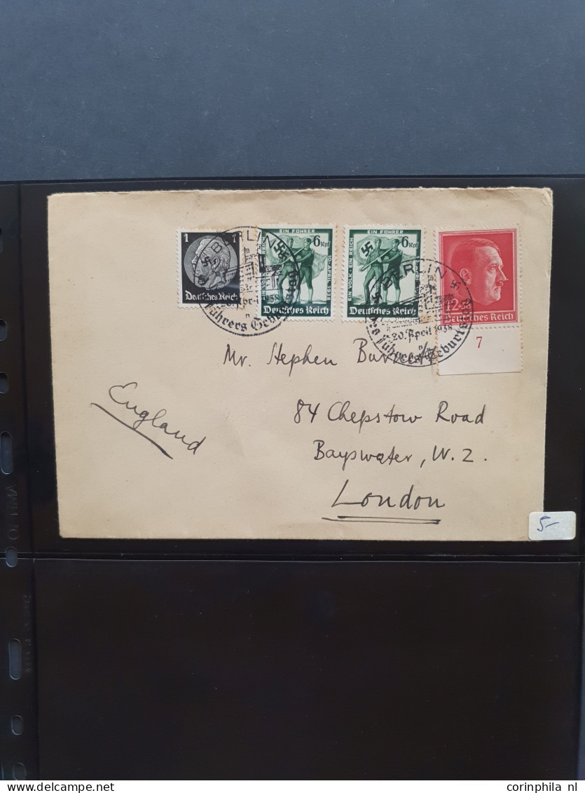 Cover 1860c. onwards postal history (320 items) with better material in 3 Leuchtturm albums