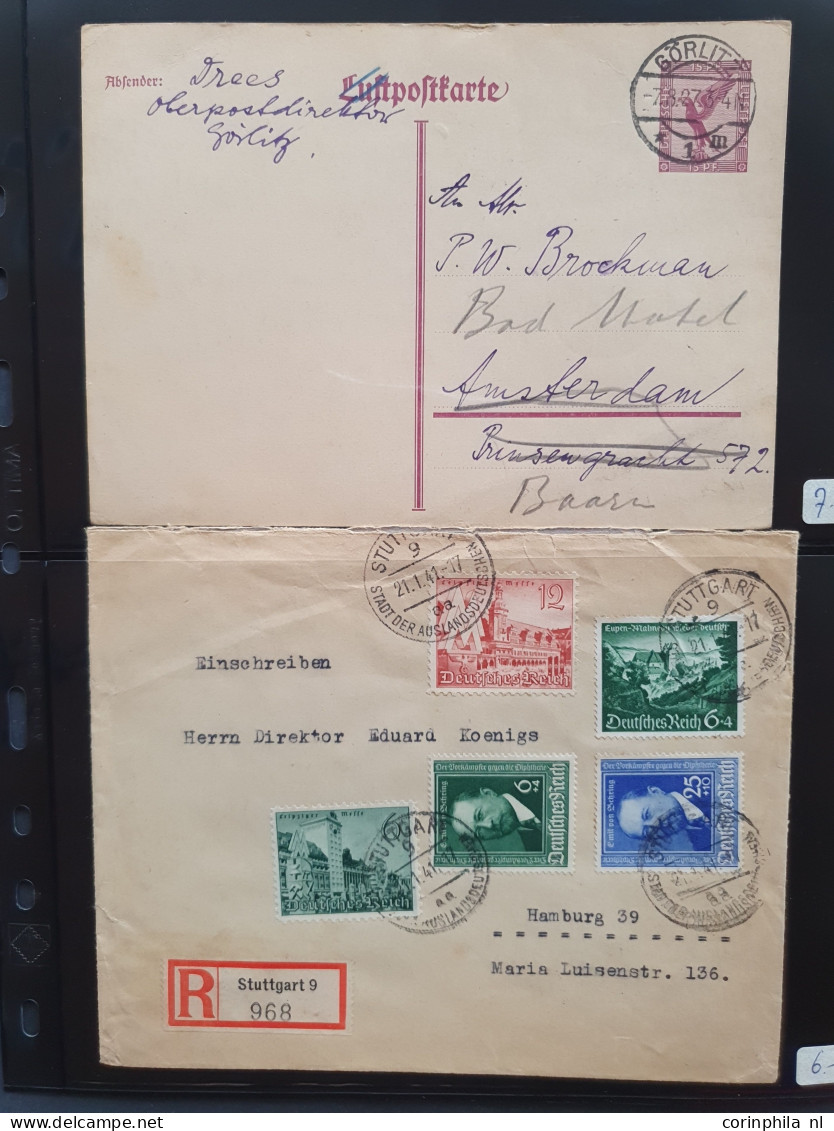 Cover 1860c. onwards postal history (320 items) with better material in 3 Leuchtturm albums