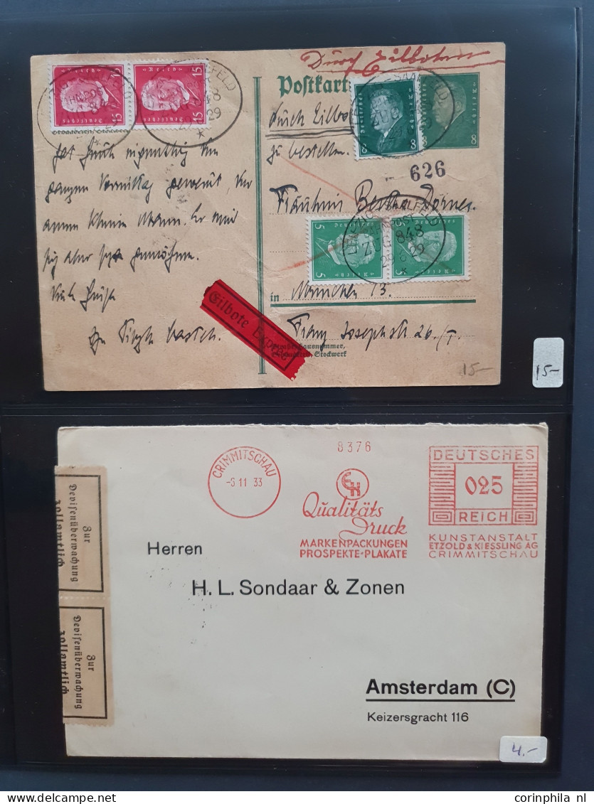 Cover 1860c. onwards postal history (320 items) with better material in 3 Leuchtturm albums