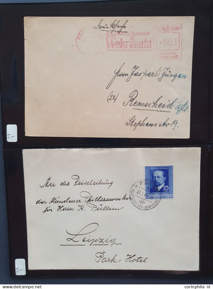 Cover 1860c. onwards postal history (320 items) with better material in 3 Leuchtturm albums