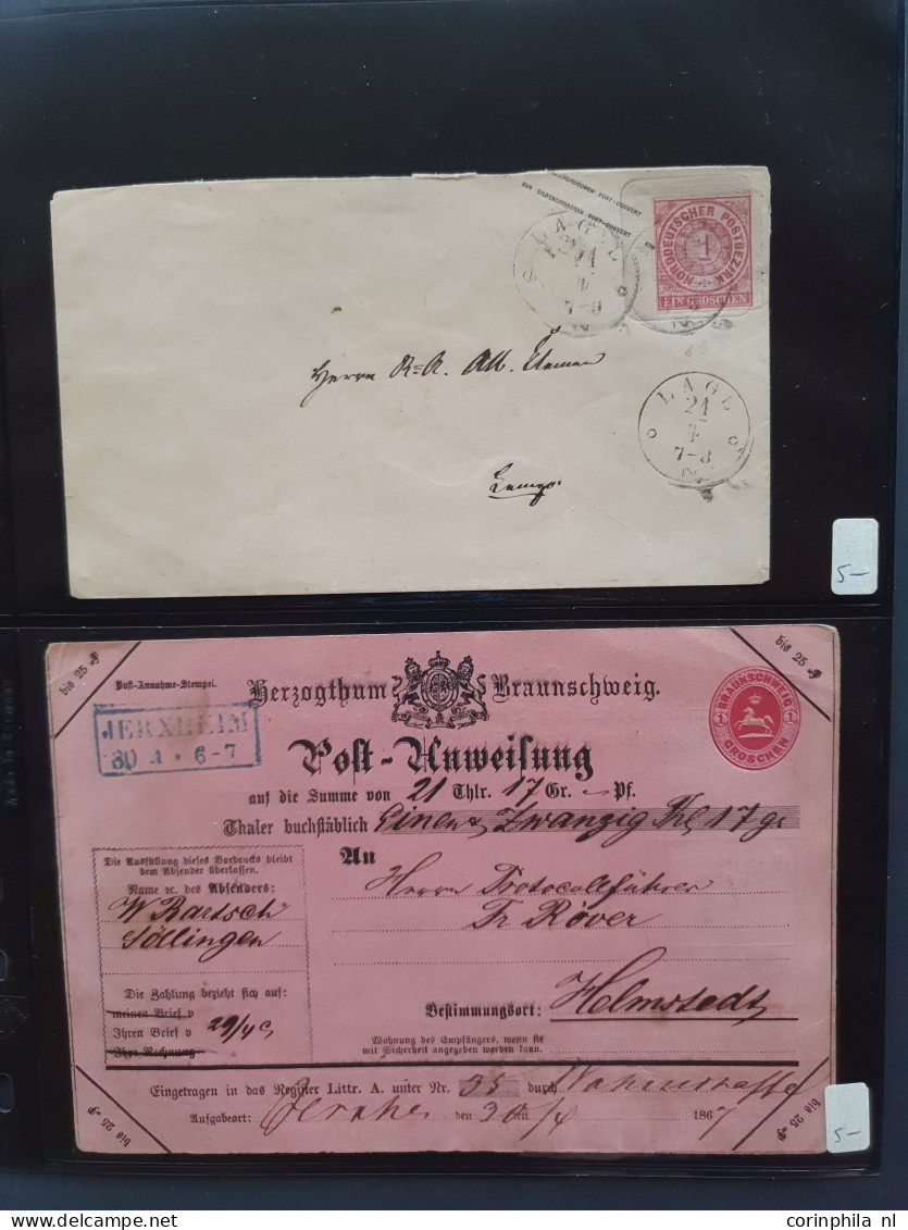 Cover 1860c. onwards postal history (320 items) with better material in 3 Leuchtturm albums