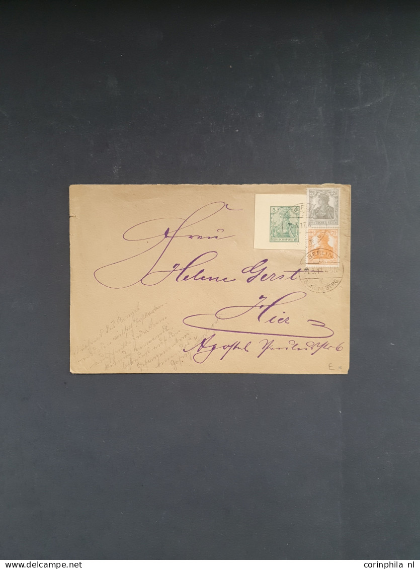 Cover 1923-1931 Approx. 18 Covers/postal Stationery Including Better Items And Some German Office In Levant In Envelope - Otros & Sin Clasificación