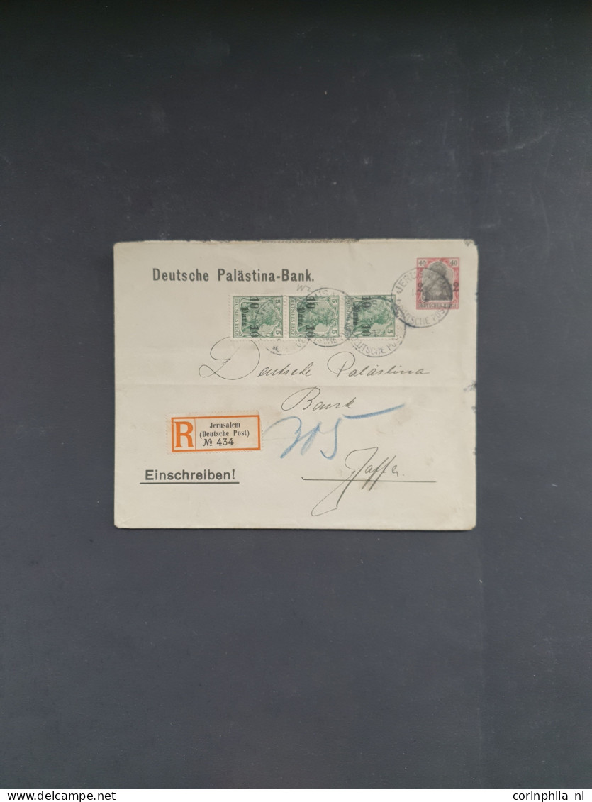 Cover 1923-1931 Approx. 18 Covers/postal Stationery Including Better Items And Some German Office In Levant In Envelope - Otros & Sin Clasificación