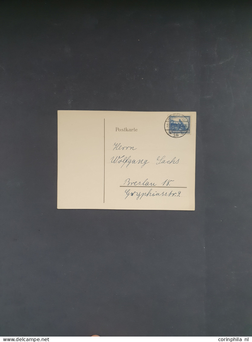 Cover 1923-1931 approx. 18 covers/postal stationery including better items and some German office in Levant in envelope