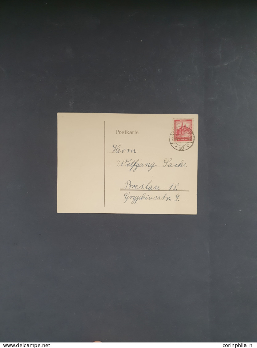 Cover 1923-1931 approx. 18 covers/postal stationery including better items and some German office in Levant in envelope