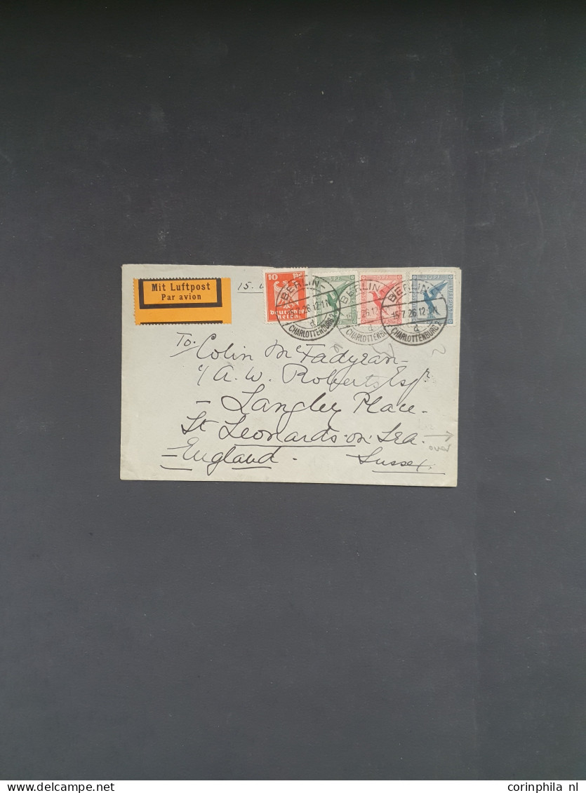 Cover 1923-1931 approx. 18 covers/postal stationery including better items and some German office in Levant in envelope