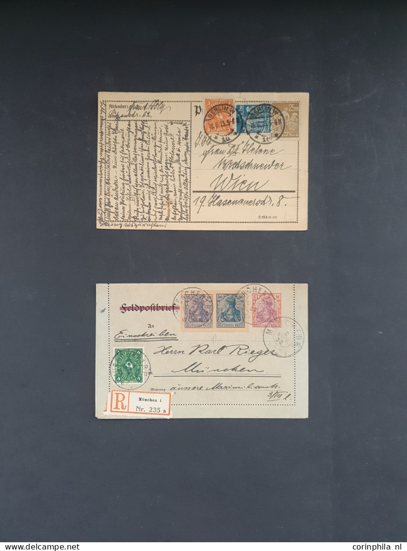 Cover 1923-1931 approx. 18 covers/postal stationery including better items and some German office in Levant in envelope