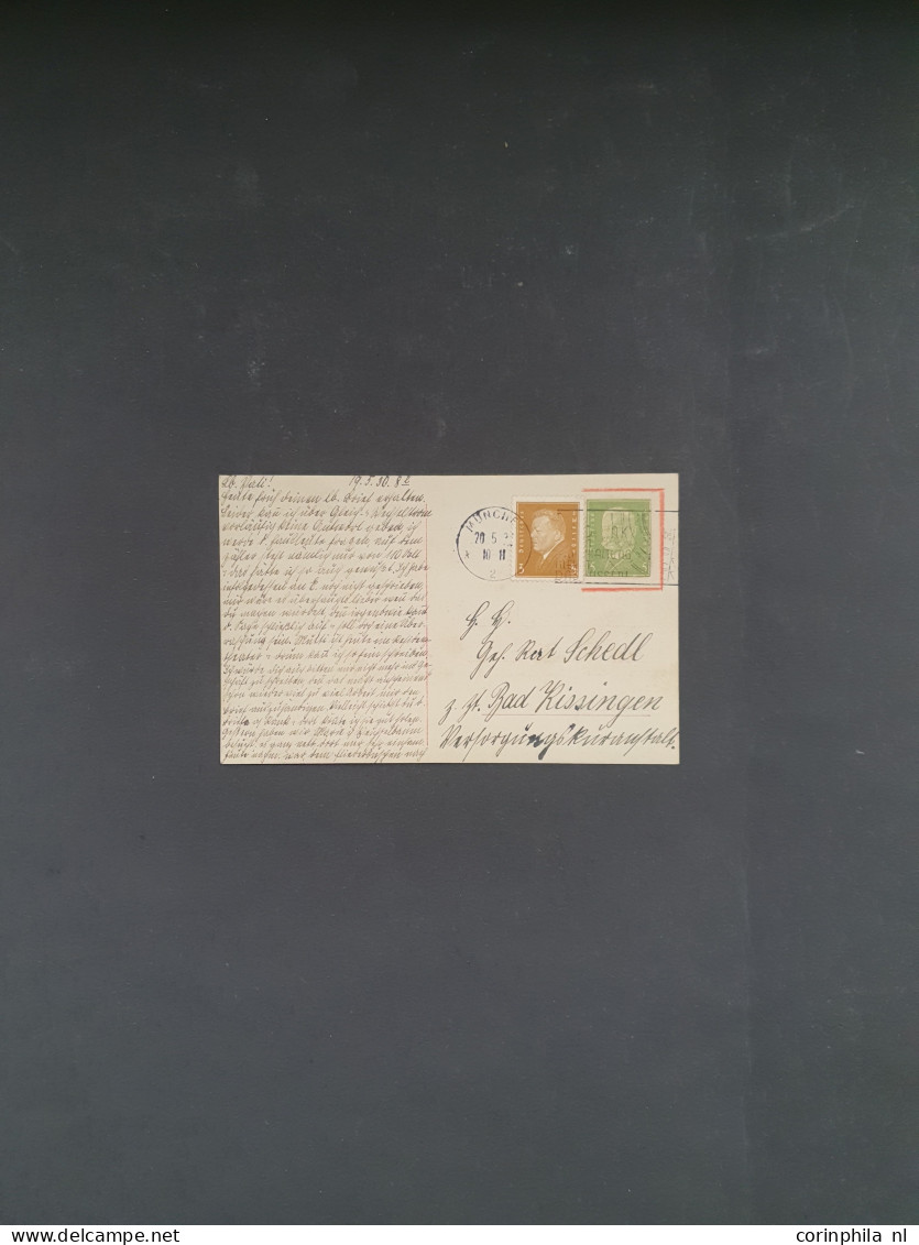 Cover 1923-1931 approx. 18 covers/postal stationery including better items and some German office in Levant in envelope