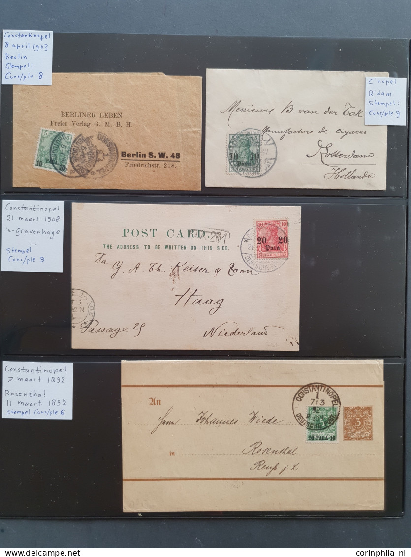 1870 onwards,  collection */** and used with better items including postmarks on German stamps (used abroad), varieties,