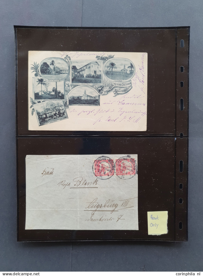 Cover 1898-1913 postal history (postcards, postal stationery) 22 ex. including postmarks, destinations, 2 covers CEF (Ca