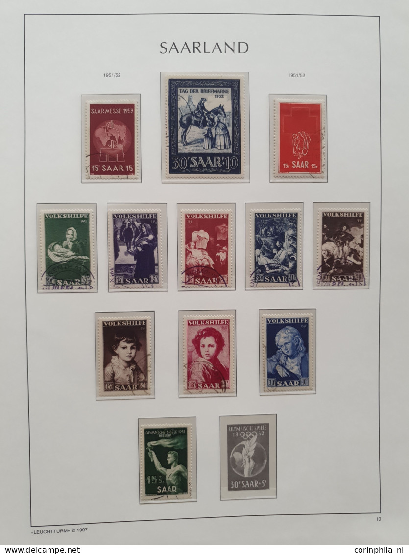 1920/1959 mostly used collection Memel (incl. better Lithuanian occupation), Saar (almost) complete collection including