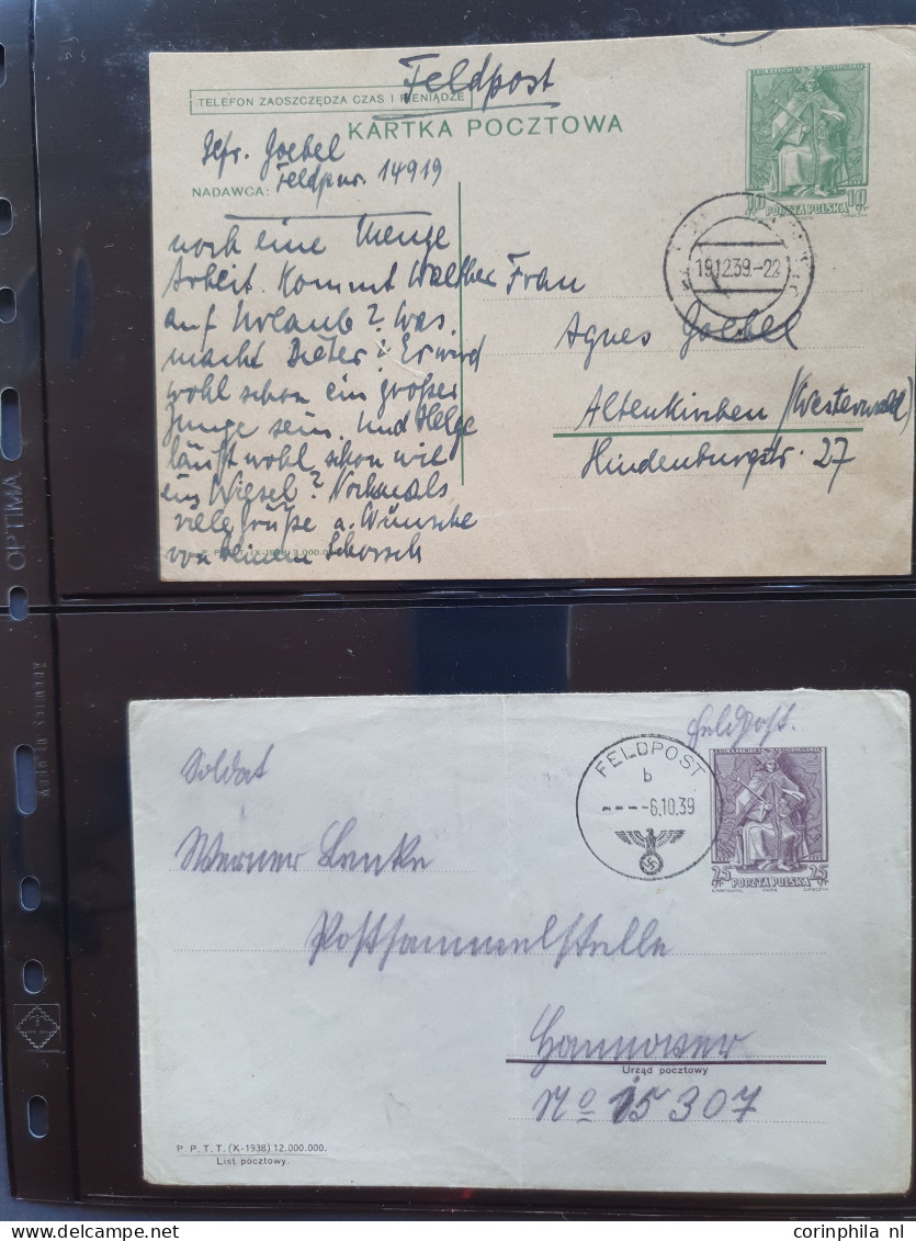 Cover 1939-1944 collection postal stationery (approx. 180 items) mainly used including collection Bohemia and Moravia (m