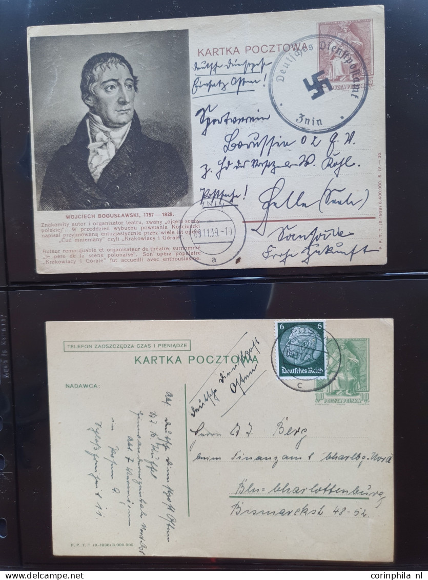 Cover 1939-1944 collection postal stationery (approx. 180 items) mainly used including collection Bohemia and Moravia (m