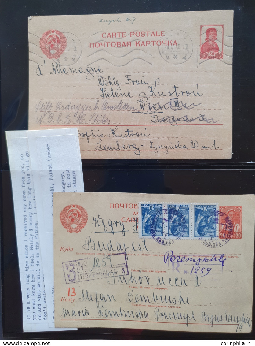 Cover 1939-1944 collection postal stationery (approx. 180 items) mainly used including collection Bohemia and Moravia (m