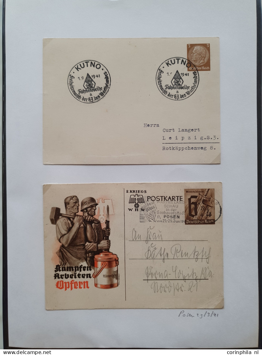 Cover 1939-1944 Exhibition Collection Postal Stationery (over 200 Items) Used And Unused Including Better Ex., Forerunne - Otros & Sin Clasificación