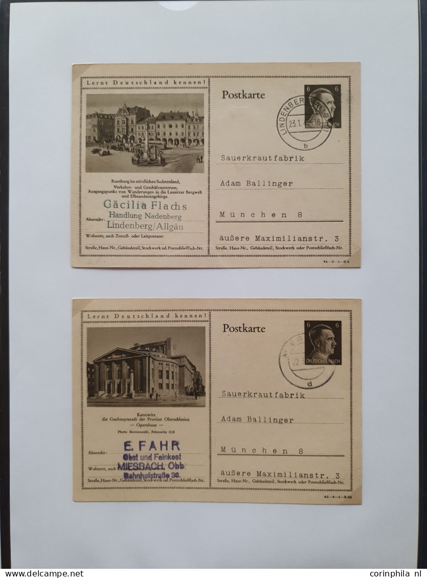 Cover 1939-1944 exhibition collection postal stationery (over 200 items) used and unused including better ex., forerunne