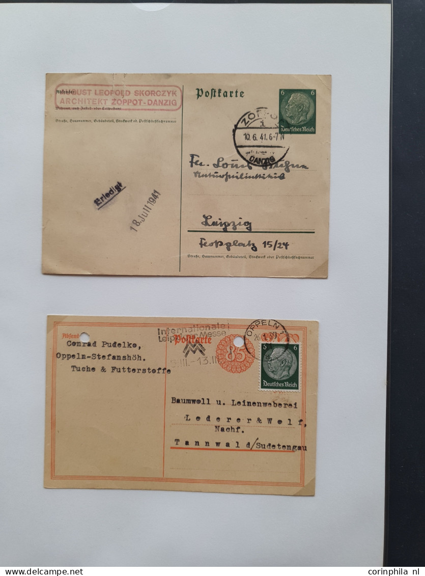 Cover 1939-1944 exhibition collection postal stationery (over 200 items) used and unused including better ex., forerunne