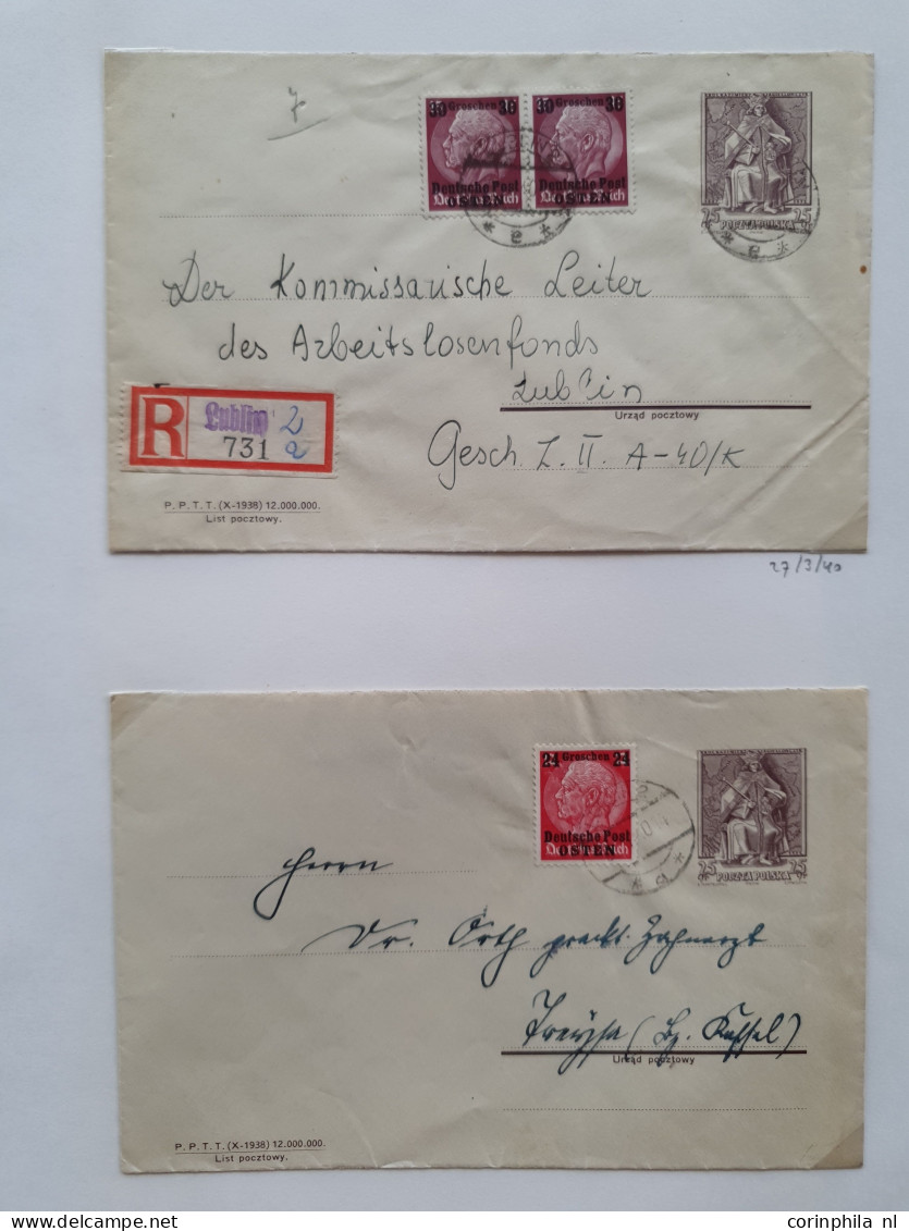 Cover 1939-1944 exhibition collection postal stationery (over 200 items) used and unused including better ex., forerunne