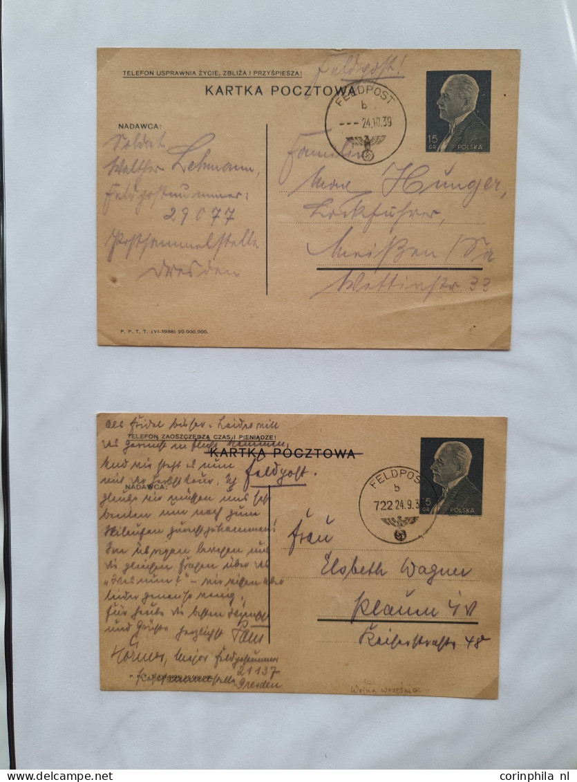 Cover 1939-1944 exhibition collection postal stationery (over 200 items) used and unused including better ex., forerunne
