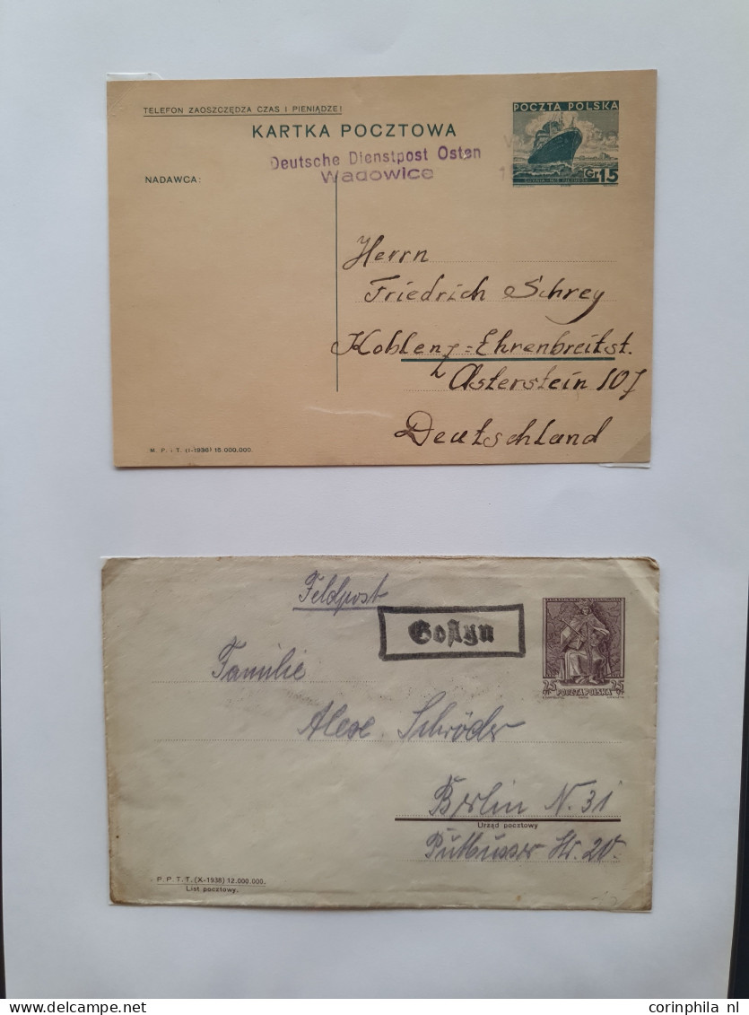 Cover 1939-1944 exhibition collection postal stationery (over 200 items) used and unused including better ex., forerunne