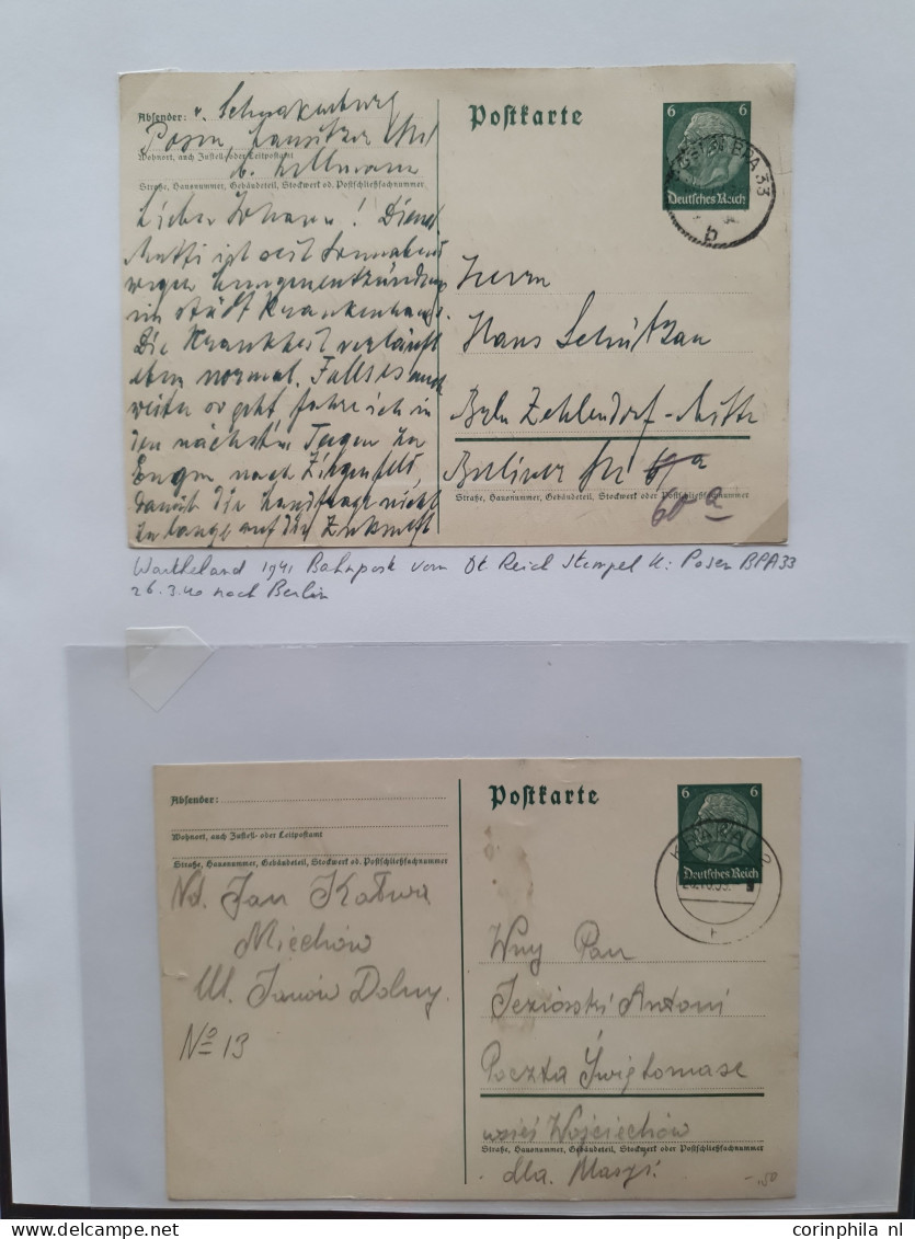 Cover 1939-1944 exhibition collection postal stationery (over 200 items) used and unused including better ex., forerunne