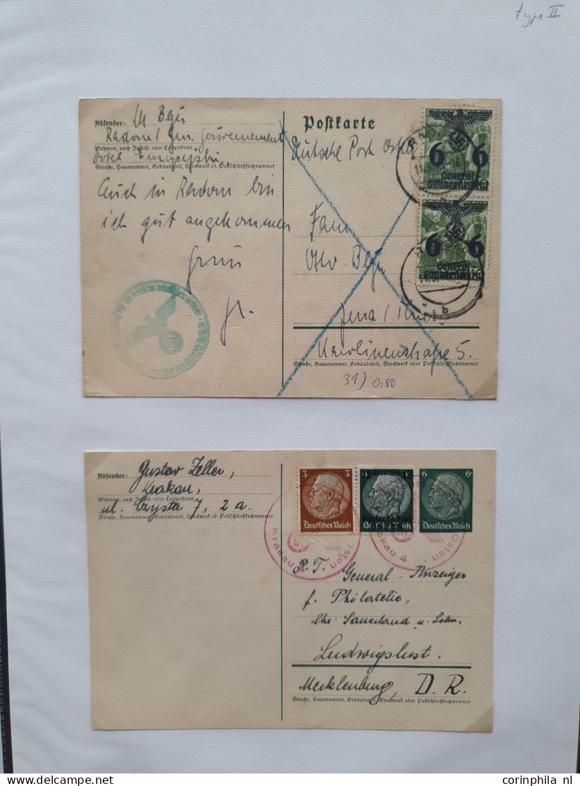 Cover 1939-1944 exhibition collection postal stationery (over 200 items) used and unused including better ex., forerunne